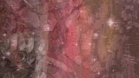 Animation of universe with stars on portrait of female photographer holding camera and aerial view of cityscape in the background. Global business finance network interface concept digital composite. - Powered by Shutterstock - Get 15% off with code: PIKWIZARD15