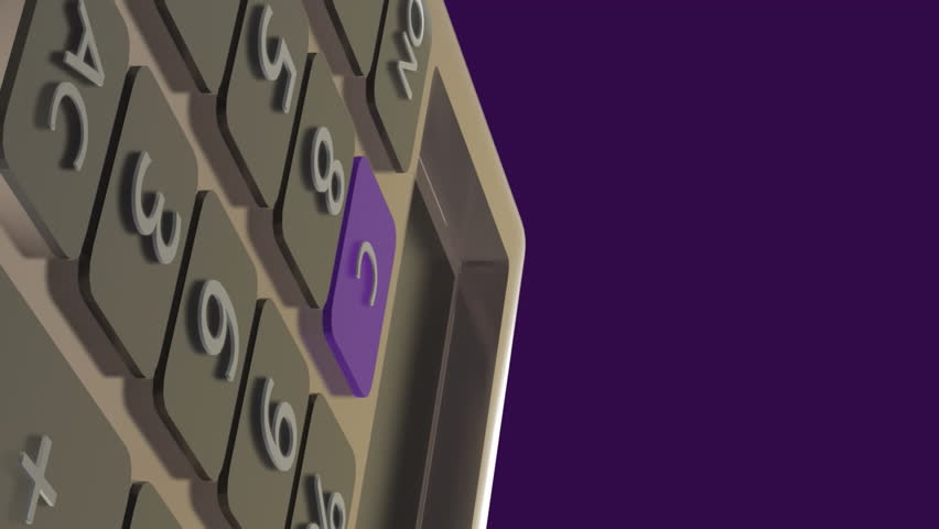 Animation of financial data processing over calculator. Global business, finance, computing, digital interface and data processing concept digitally generated video. - Powered by Shutterstock - Get 15% off with code: PIKWIZARD15