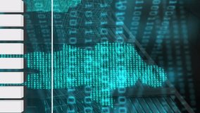 Animation of financial data processing and binary coding over black background. Global business, finances, digital interface, computing and data processing concept digitally generated video. - Powered by Shutterstock - Get 15% off with code: PIKWIZARD15