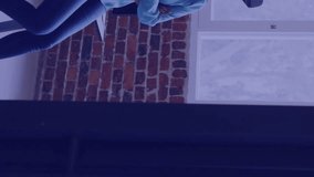 Animation of data processing over caucasian businesswoman using vr headset. Global artificial intelligence, connections, computing and data processing concept digitally generated video. - Powered by Shutterstock - Get 15% off with code: PIKWIZARD15