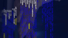 Animation of digital data processing over caucasian man using computer. Global connections, computing and data processing concept digitally generated video. - Powered by Shutterstock - Get 15% off with code: PIKWIZARD15