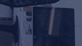 Animation of currency symbols with data processing over desk with computer in office. Finances, business, communication, computing and digital interface concept digitally generated video. - Powered by Shutterstock - Get 15% off with code: PIKWIZARD15