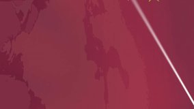 Animation of financial data processing over flag of china. Global finance, business, connections, computing and data processing concept digitally generated video. - Powered by Shutterstock - Get 15% off with code: PIKWIZARD15