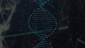 DNA strand and binary coding, scientific data processing. Science, technology, genetics, biotechnology, bioinformatics, data analysis - Powered by Shutterstock - Get 15% off with code: PIKWIZARD15