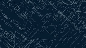 Animation of mathematical equations on black background. Global science, computing and digital interface concept digitally generated video. - Powered by Shutterstock - Get 15% off with code: PIKWIZARD15