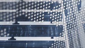 Animation of world map, data processing, media cions and notifications over computer server room. Data, network, connection, digital interface and global communication, digitally generated video. - Powered by Shutterstock - Get 15% off with code: PIKWIZARD15