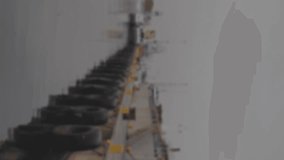 Animation of biometric and data processing over drone with box and sea port. Global shipping, finance, business, connections, computing and data processing concept digitally generated video. - Powered by Shutterstock - Get 15% off with code: PIKWIZARD15