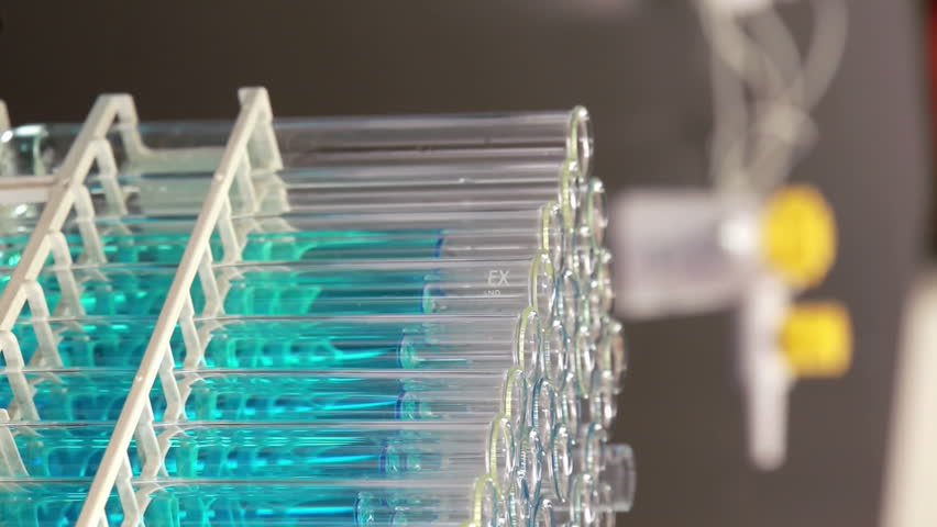 Animation of illuminated dna helix over cropped hand of scientist injecting liquid in test tubes. Digital composite, multiple exposure, molecule, anatomy, medical, healthcare and technology concept. - Powered by Shutterstock - Get 15% off with code: PIKWIZARD15
