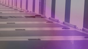 Animation of changing numbers and computer language over server room. Digital composite, multiple exposure, business, growth, coding, data center, networking, technology and network server concept. - Powered by Shutterstock - Get 15% off with code: PIKWIZARD15