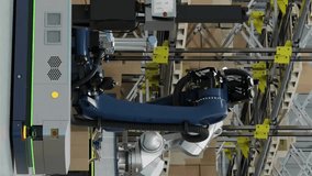 Animation of ecology icons over warehouse. Global delivery and digital interface concept digitally generated video. - Powered by Shutterstock - Get 15% off with code: PIKWIZARD15