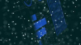 DNA strand and data visualization animation over world map and charts. Genetics, molecular, bioinformatics, analytics, global, research - Powered by Shutterstock - Get 15% off with code: PIKWIZARD15