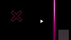 Animation of rotating shapes and pink scanner beams processing on dark background. Connection, data, processing, digital interface and communication, digitally generated video. - Powered by Shutterstock - Get 15% off with code: PIKWIZARD15
