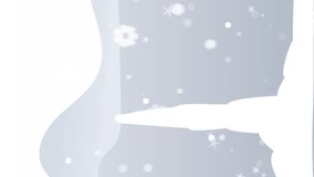 Animation of snow falling over white and grey background. ice hockey, winter, sports and competition concept digitally generated video. - Powered by Shutterstock - Get 15% off with code: PIKWIZARD15