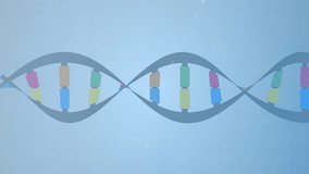 Animating DNA strands and 5G symbols, scientific and technological concept. Technology, genetics, innovation, science, biotechnology, connectivity - Powered by Shutterstock - Get 15% off with code: PIKWIZARD15