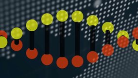 DNA strand and binary coding processing, scientific animation in laboratory setting. Science, biotechnology, innovation, research, technology, genetics - Powered by Shutterstock - Get 15% off with code: PIKWIZARD15