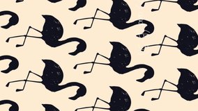 Animation of mathematical equations and flamingos icons over yellow background. school and education concept digitally generated video. - Powered by Shutterstock - Get 15% off with code: PIKWIZARD15