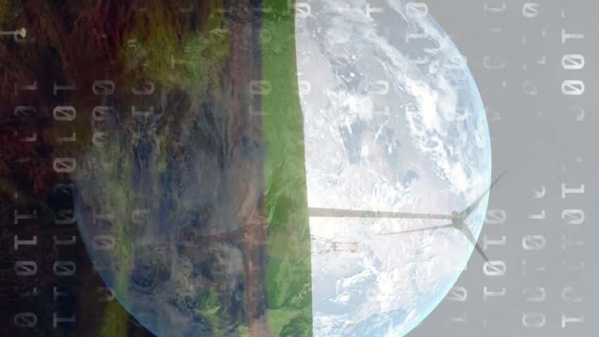 Animation of binary coding data processing over globe and landscape. global environment, computing, data processing and digital interface concept digitally generated video. - Powered by Shutterstock - Get 15% off with code: PIKWIZARD15