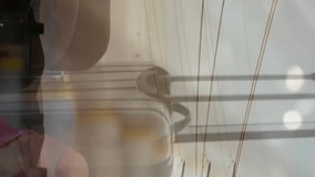 Animation of clock over businessman using tablet and electricity pylons. Global business, energy and data processing concept digitally generated video. - Powered by Shutterstock - Get 15% off with code: PIKWIZARD15