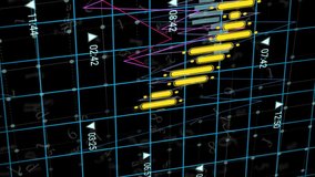 Animation of biometric fingerprint and financial data processing. Global computing, business, finance and data processing concept digitally generated video. - Powered by Shutterstock - Get 15% off with code: PIKWIZARD15