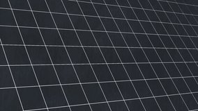 Animation of mathematical equations floating over grid network against black background. School and education concept - Powered by Shutterstock - Get 15% off with code: PIKWIZARD15