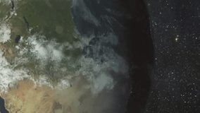 Multiple profile icons floating against light trails moving over spinning globe on black background. global networking and computer technology concept - Powered by Shutterstock - Get 15% off with code: PIKWIZARD15