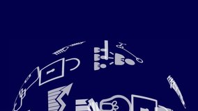 Globe of digital icons spinning against binary coding data processing on blue background. computer interface and global networking concept - Powered by Shutterstock - Get 15% off with code: PIKWIZARD15