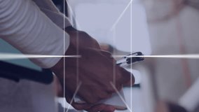 Animation of qr code and digital interface over diverse couple using technology. global networks, business and connections concept digitally generated video. - Powered by Shutterstock - Get 15% off with code: PIKWIZARD15