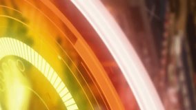 Animation of processing circle over night cityscape. global network and data processing concept digitally generated video. - Powered by Shutterstock - Get 15% off with code: PIKWIZARD15