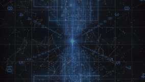 Blue light trails, data processing and security chain icon against black background. Cyber security and business data storage technology concept - Powered by Shutterstock - Get 15% off with code: PIKWIZARD15