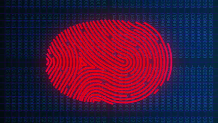 Animation of loading over fingerprint and data processing on digital screen. Data processing, internet security and technology concept digitally generated video. - Powered by Shutterstock - Get 15% off with code: PIKWIZARD15