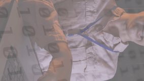 Animation of data processing over diverse workers in server room. Global business and digital interface concept digitally generated video. - Powered by Shutterstock - Get 15% off with code: PIKWIZARD15