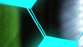 Animation of digital football over stadium. Global sport, technology and digital interface concept digitally generated video. - Powered by Shutterstock - Get 15% off with code: PIKWIZARD15