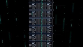 Animation of globe and data processing over computer servers. Global data processing, computing and digital interface concept digitally generated video. - Powered by Shutterstock - Get 15% off with code: PIKWIZARD15