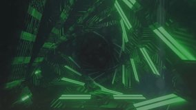 Animation of digital interface with 5G network of connections and scope in glowing green tunnel. Global technology and network of connections concept digitally generated image. - Powered by Shutterstock - Get 15% off with code: PIKWIZARD15