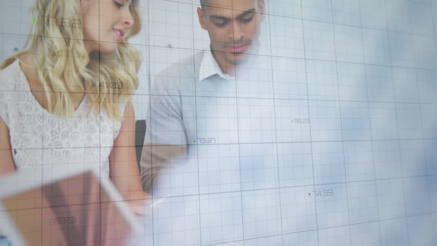 Business team raising smartphone chart swiping tablet showing rising line overlay tracking growth. Collaboration, innovation, technology, professionalism, data analysis, digital, teamwork - Powered by Shutterstock - Get 15% off with code: PIKWIZARD15