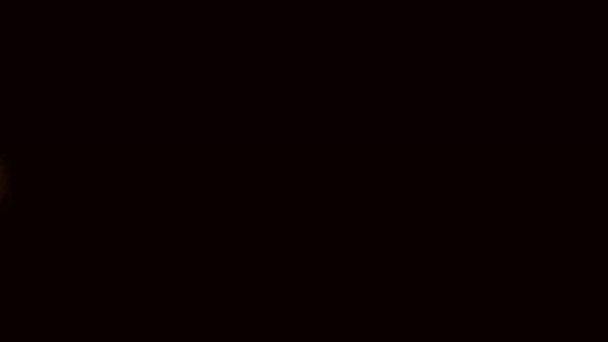 flying footbal logo fire effect green screen background