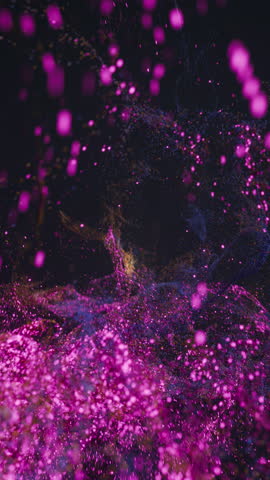 Celestial Voyage Around Cosmic Dust, Motion graphics of a celestial voyage through shimmering cosmic dust and starry expanses. Perfect for sci-fi, space themed projects, or futuristic visuals.