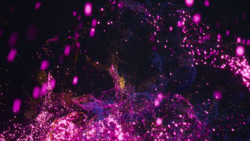 Celestial Voyage Around Cosmic Dust, Motion graphics of a celestial voyage through shimmering cosmic dust and starry expanses. Perfect for sci-fi, space themed projects, or futuristic visuals.