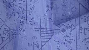 Animation of financial data processing over mathematical formulae. Global business, networks, connections, computing and data processing concept digitally generated video. - Powered by Shutterstock - Get 15% off with code: PIKWIZARD15
