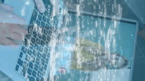 Animation of online security padlock over caucasian businesswoman on laptop video call. business, finance and data processing concept digitally generated video. - Powered by Shutterstock - Get 15% off with code: PIKWIZARD15