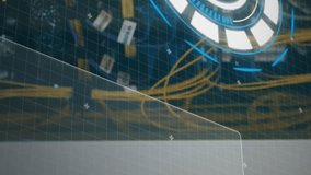 Animation of data processing over caucasian woman inspecting server room. global technology and digital interface concept digitally generated video. - Powered by Shutterstock - Get 15% off with code: PIKWIZARD15