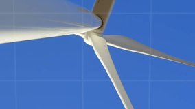Animation of financial data processing over caucasian engineer and wind turbine. global environment, sustainability, data processing and business concept digitally generated video. - Powered by Shutterstock - Get 15% off with code: PIKWIZARD15