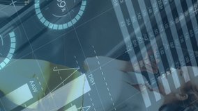 Animation of financial data processing over caucasian businesswomen. Global business, finances, data processing and digital interface concept digitally generated video. - Powered by Shutterstock - Get 15% off with code: PIKWIZARD15