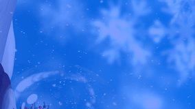 Animation of snow falling over christmas tree in snow globe decoration and winter scenery. Christmas, festivity, celebration and tradition concept digitally generated video. - Powered by Shutterstock - Get 15% off with code: PIKWIZARD15