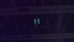 Animation of neon network of connections with digital brain over server room. Global business and digital interface concept digitally generated video. - Powered by Shutterstock - Get 15% off with code: PIKWIZARD15