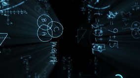 Animation of connected icons forming globe over mathematical equations, diagrams on black background. Digitally generated, hologram, communication, globalization, solutions and technology concept. - Powered by Shutterstock - Get 15% off with code: PIKWIZARD15