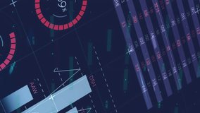 Animation of statistics with data processing. Global connections, business, finances, computing and data processing concept digitally generated video. - Powered by Shutterstock - Get 15% off with code: PIKWIZARD15