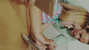 Animation of data processing over diverse schoolchildren and teacher using tablet. Global education, computing and digital interface concept digitally generated video. - Powered by Shutterstock - Get 15% off with code: PIKWIZARD15