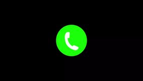 Incoming call ring icon. Calling icon black background concept animation and radio wave background. 4 k video - Powered by Shutterstock - Get 15% off with code: PIKWIZARD15