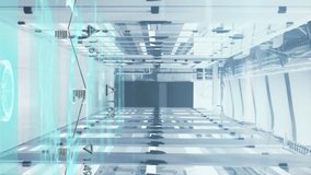 Animation of medical data processing over computer servers. Global medicine, computing, technology, data processing and networks concept digitally generated video. - Powered by Shutterstock - Get 15% off with code: PIKWIZARD15